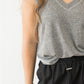 Rue V-Neck Tank- Heather Grey