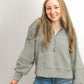 Milano Half-Zip Sweat 2.0- Thyme / Egret