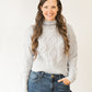 Reba Cable Funnel Neck Pullover