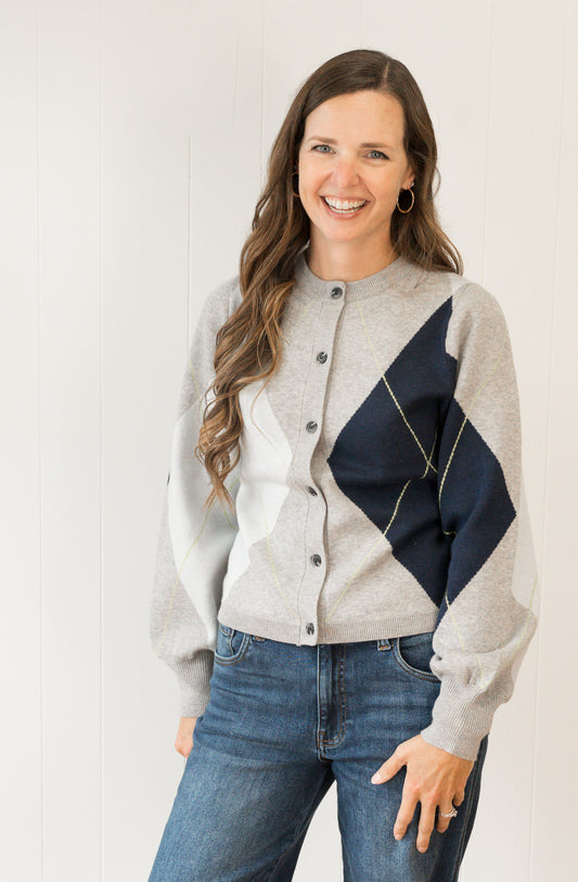 Noelle Argyle Cardigan
