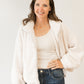 Fall Collared Puffer Jacket - Cream