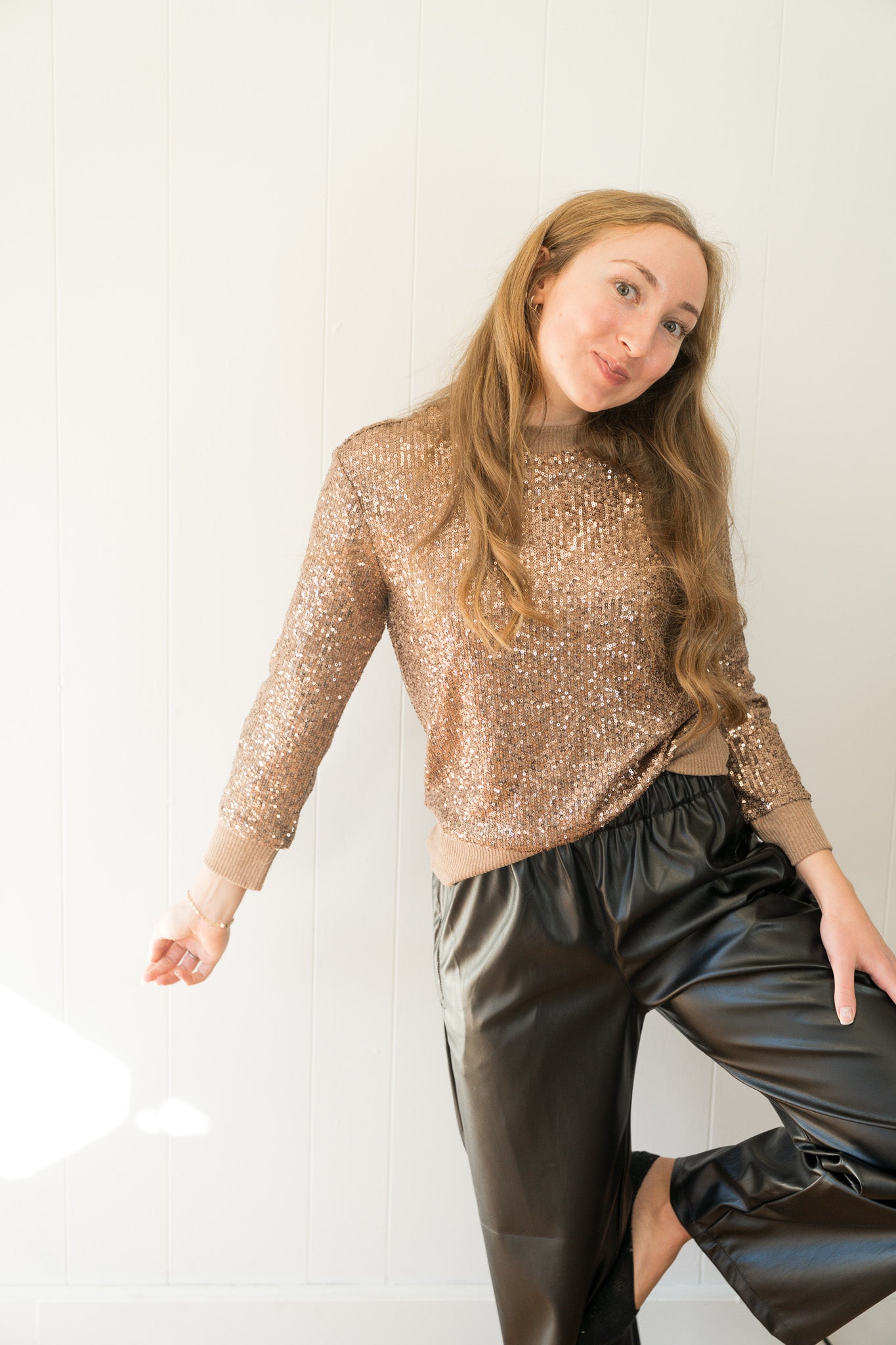 Relaxed Sparkle Popover- Mocha
