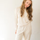 Nora French Terry Pant- Sugar
