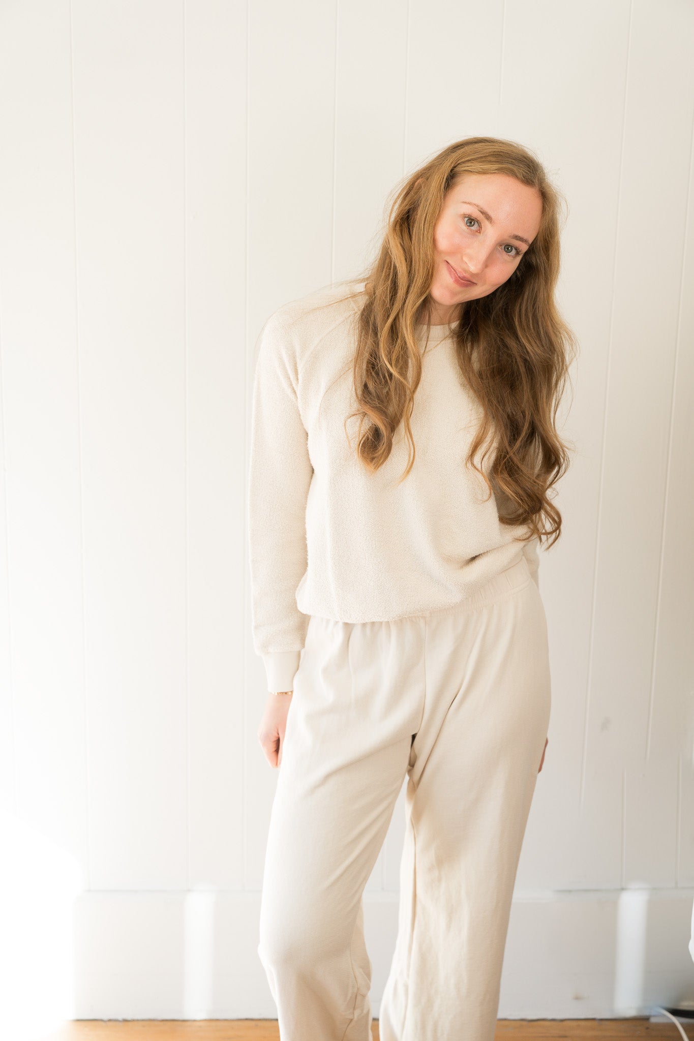 Nora French Terry Pant- Sugar