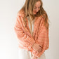 Fall Collared Puffer Jacket - Terracotta