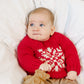 Snowflake Red Crew Neck Sweater for Baby & Toddler