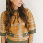 Short Sleeve Pattern Detail Top
