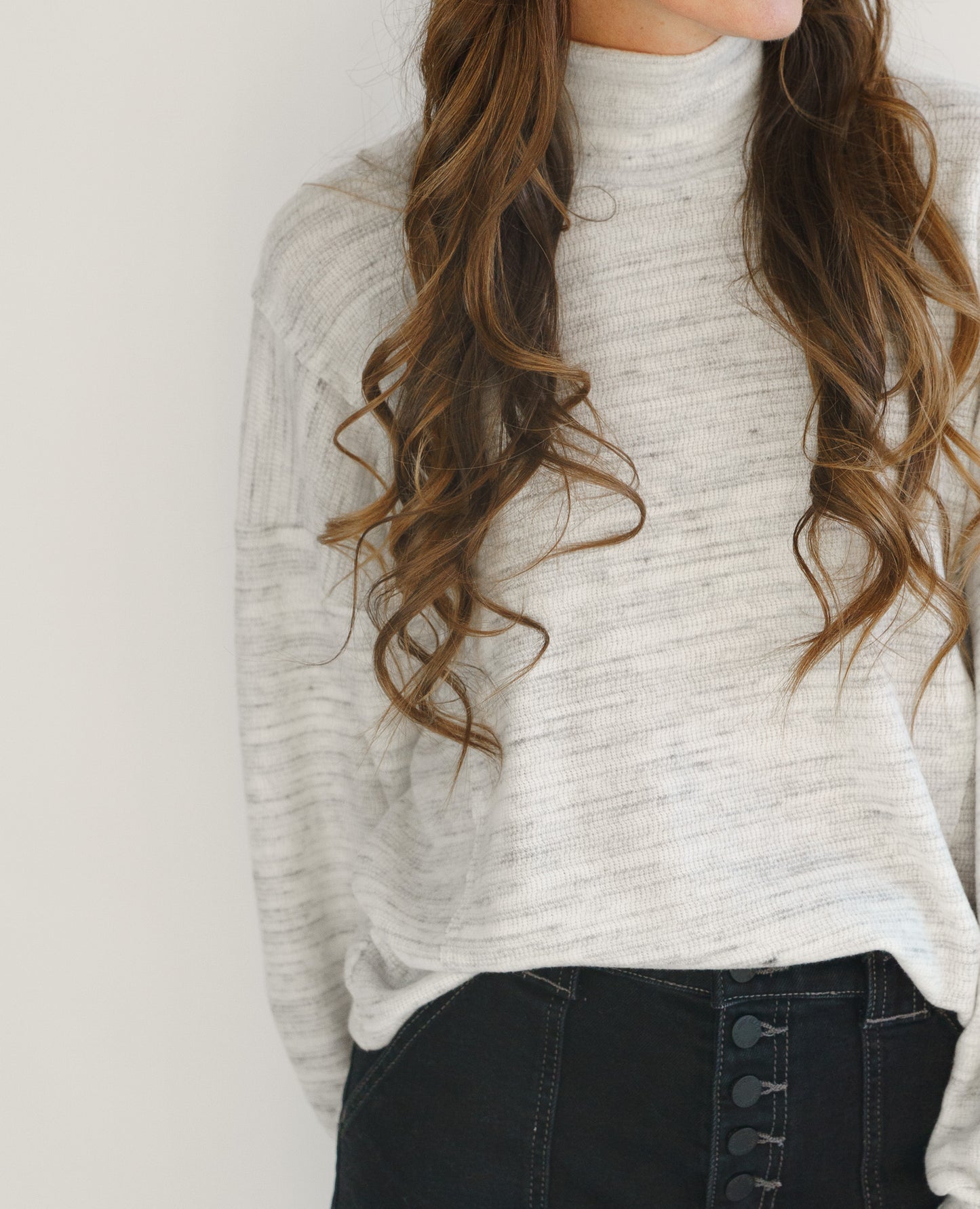 Another Day Mock Neck Pullover