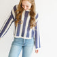 Crochet Striped Top