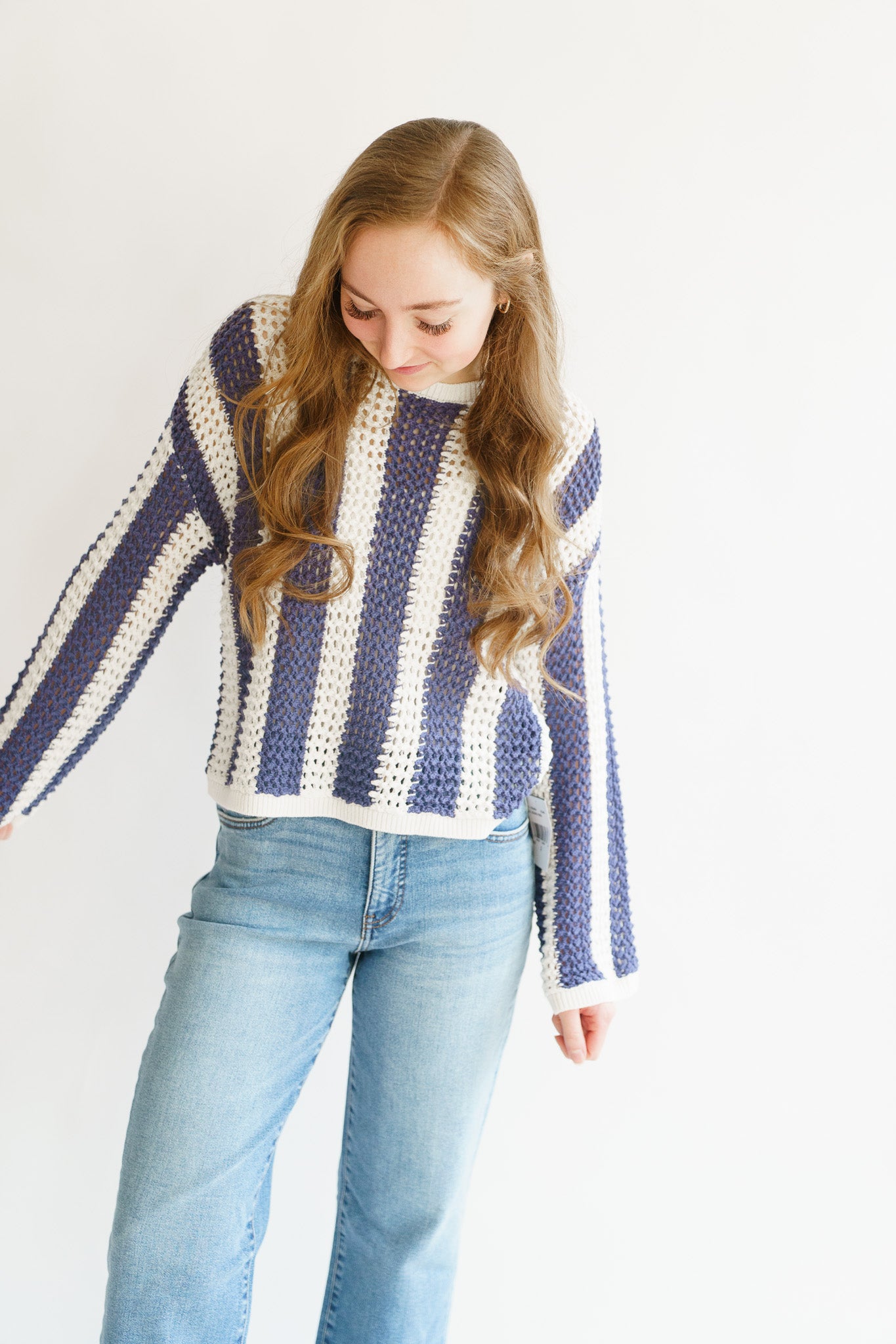 Crochet Striped Top