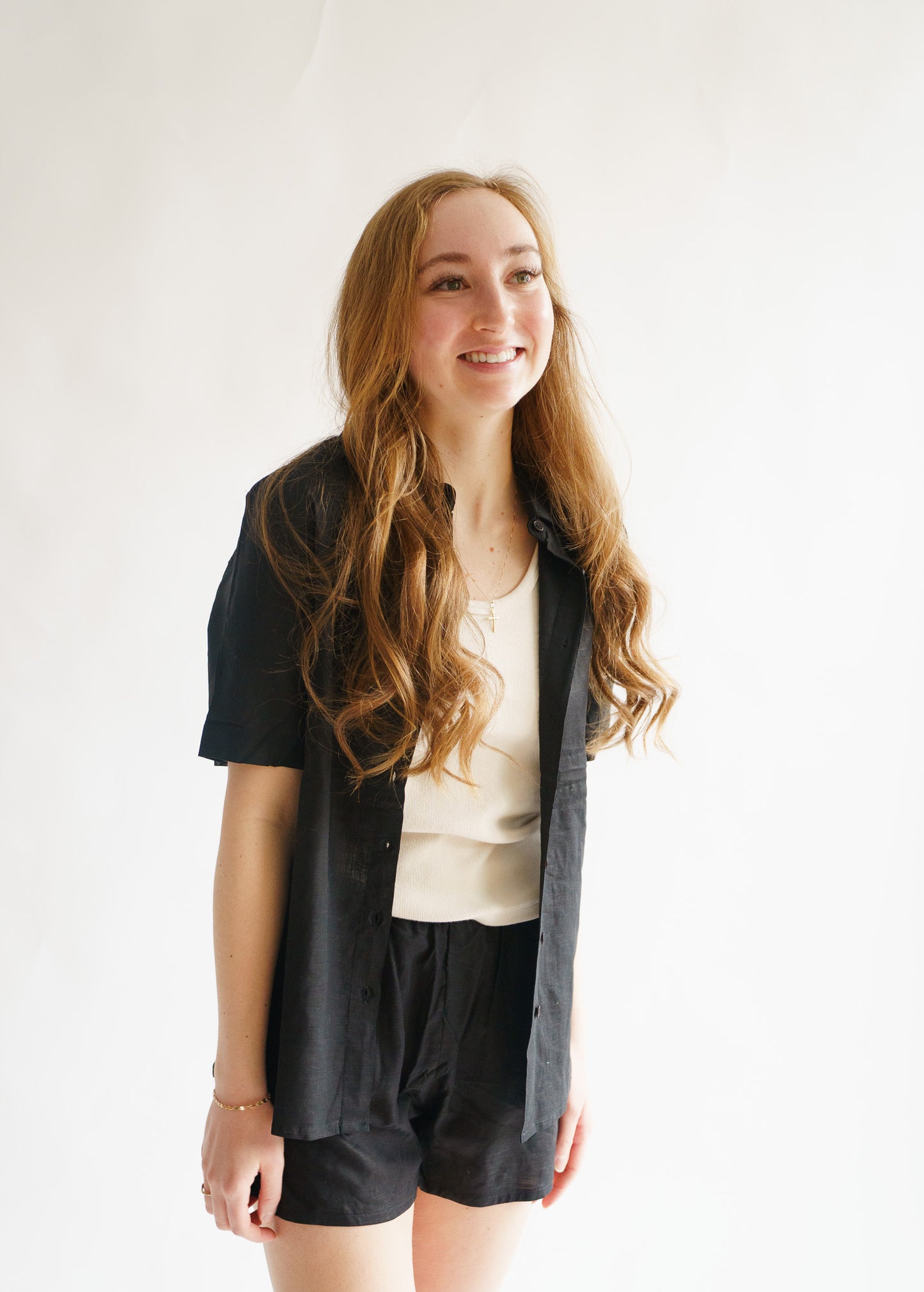 Classic Lounge Shirt- Black