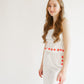 Melia Floral Embroidered Strapless Top