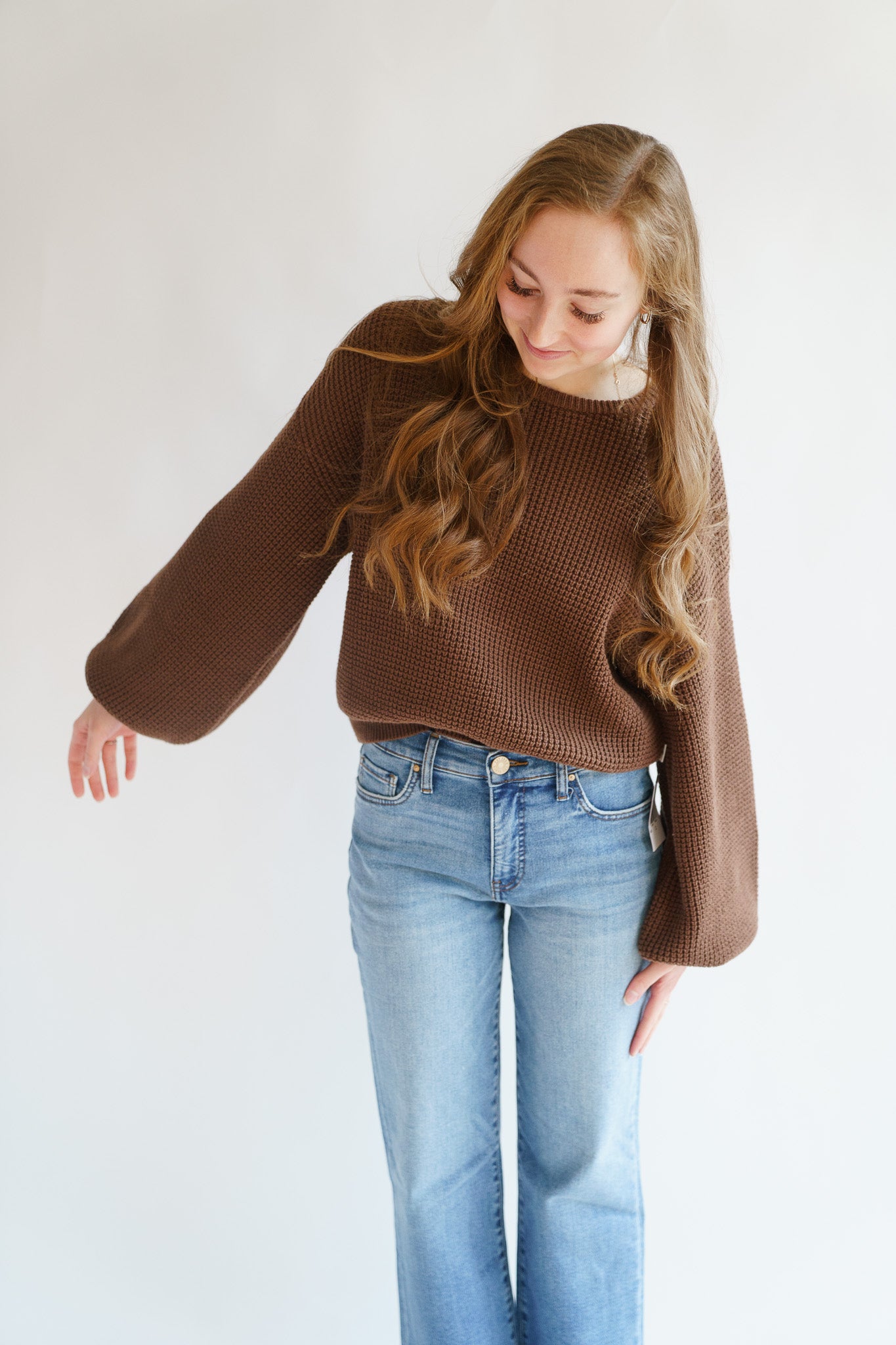 Classic Knit Jumper- Chocolate