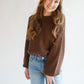 Classic Knit Jumper- Chocolate