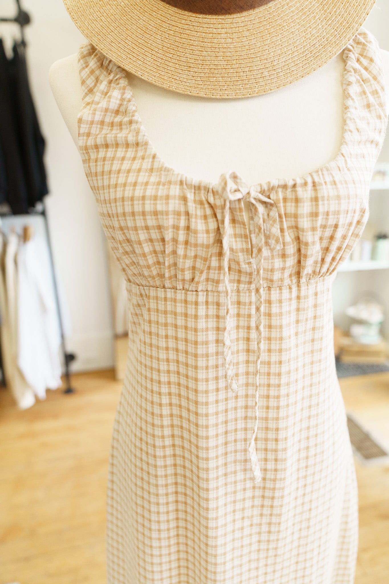 London Check Maxi Dress