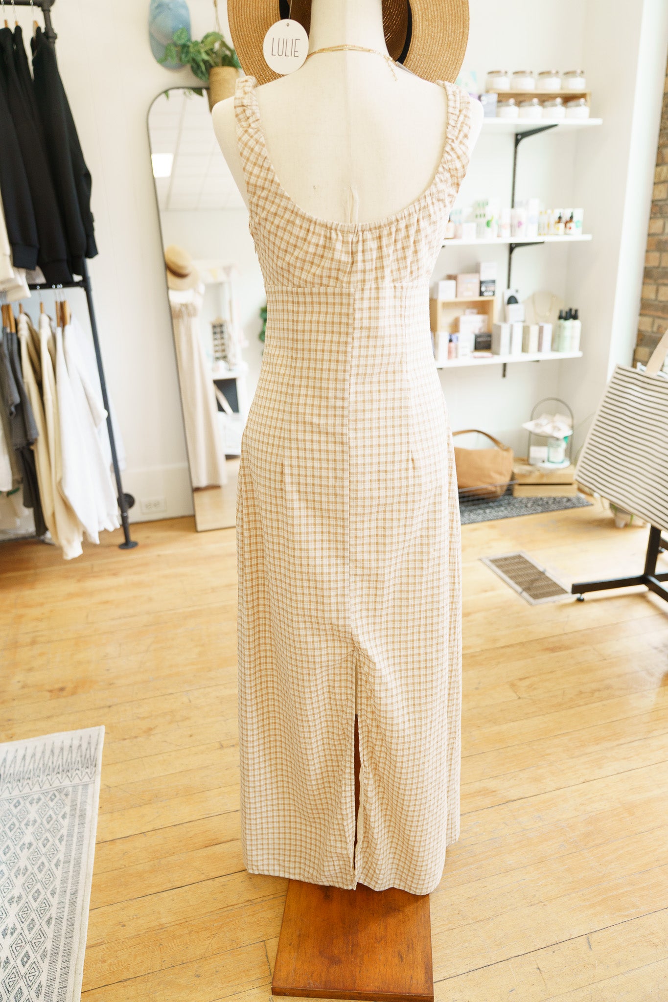 London Check Maxi Dress