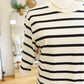 Belle Tee Stripe Dress Chalk/ Black Stripe