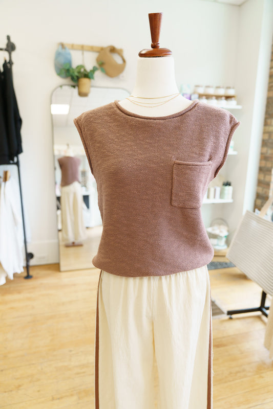 Easy Sweater Tee Mud Bath