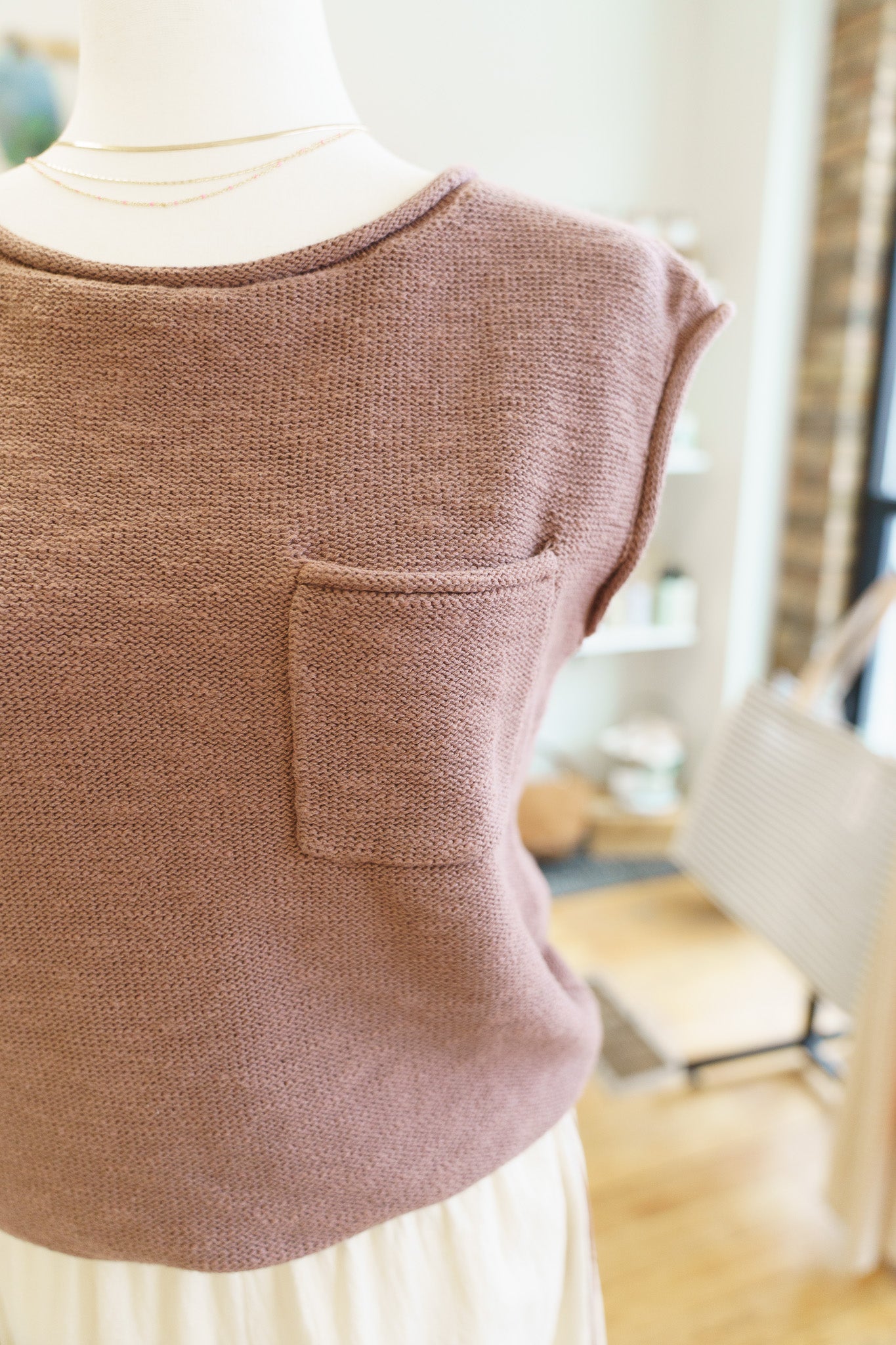 Easy Sweater Tee Mud Bath
