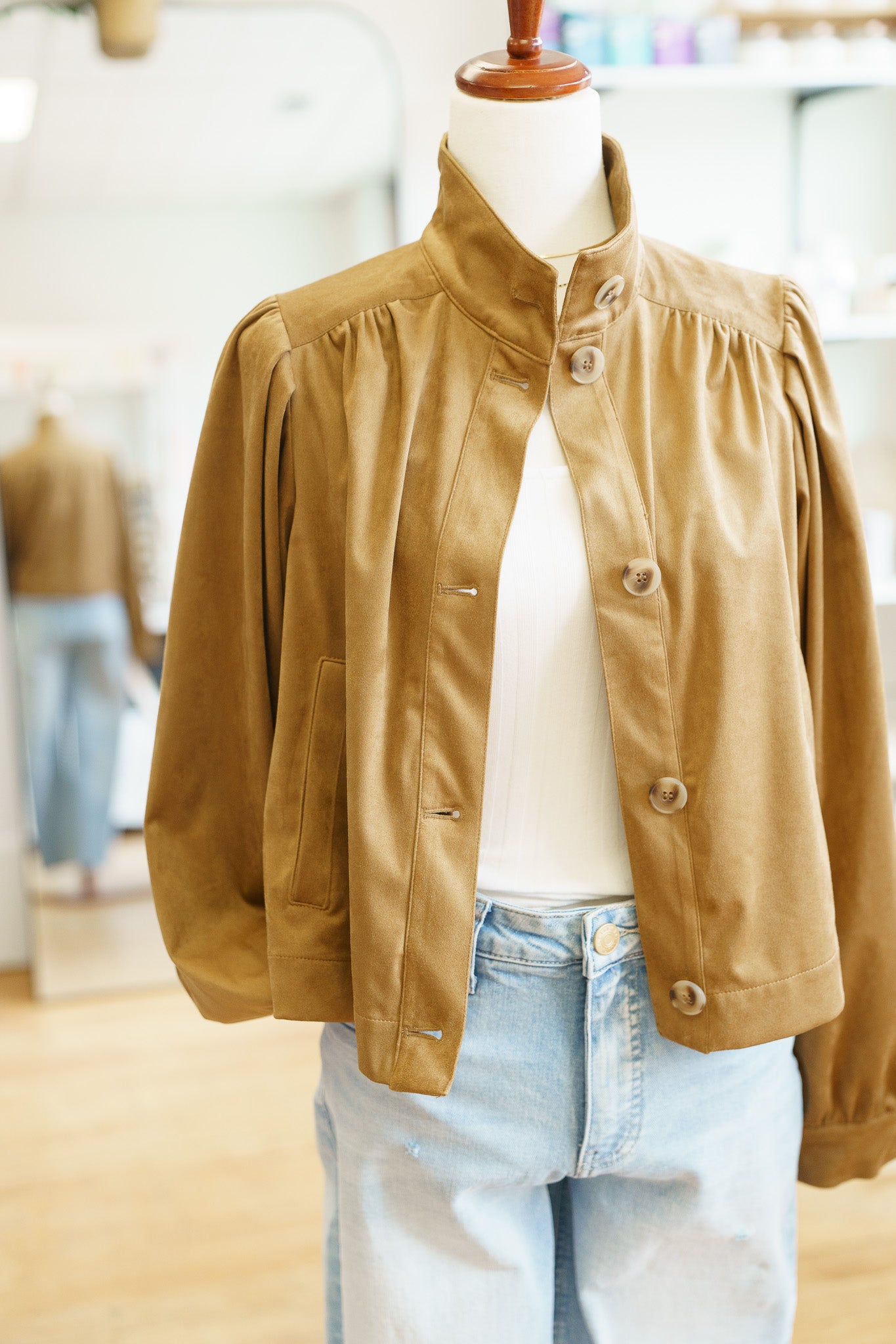 Charlotte Suede Jacket- Cartouche