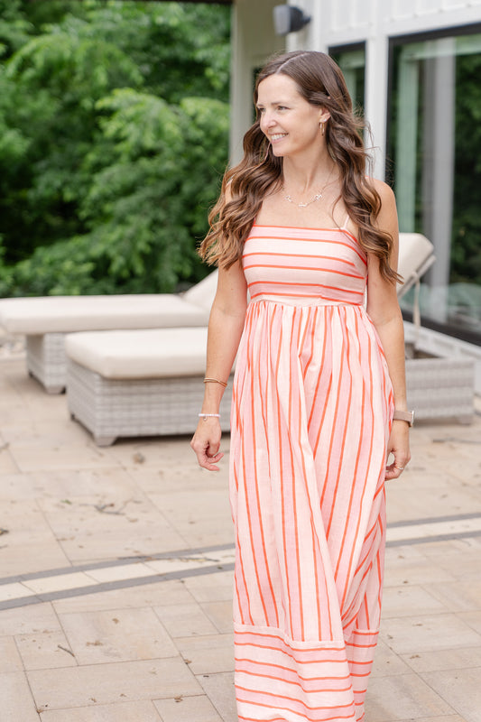 Striped Midi Dress