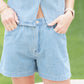Romy High Rise Denim Short