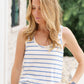 French Riviera Stripe Siren Tank