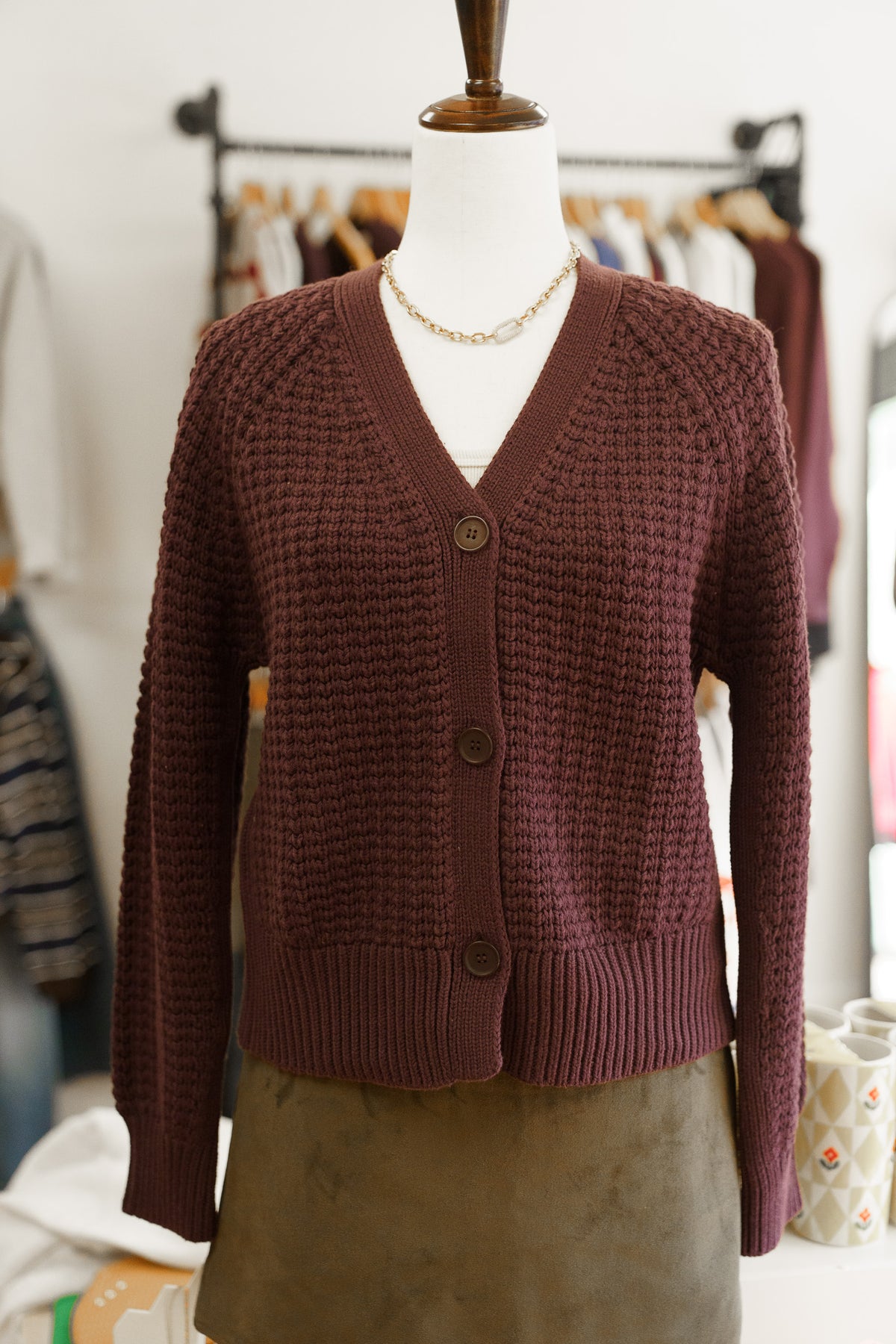Gian Cardigan- Plum