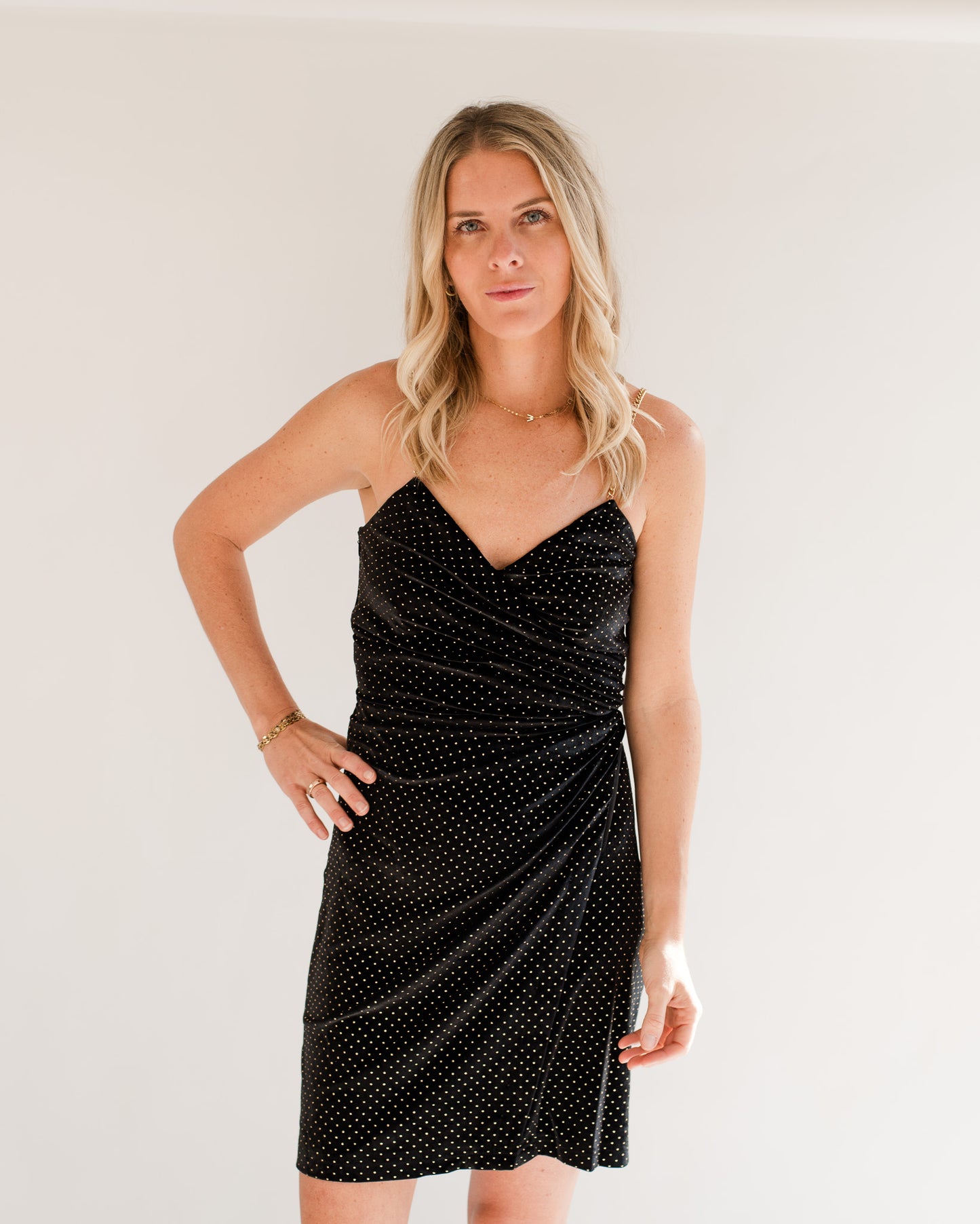 Malone Faux Wrap Mini Dress
