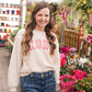 Xoxo Puff Print Mid Graphic Sweatshirt