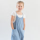 Two Pocket Mineral Wash Overall Romper