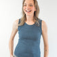 Salgado Rib Ringer Tank- Blue Pine