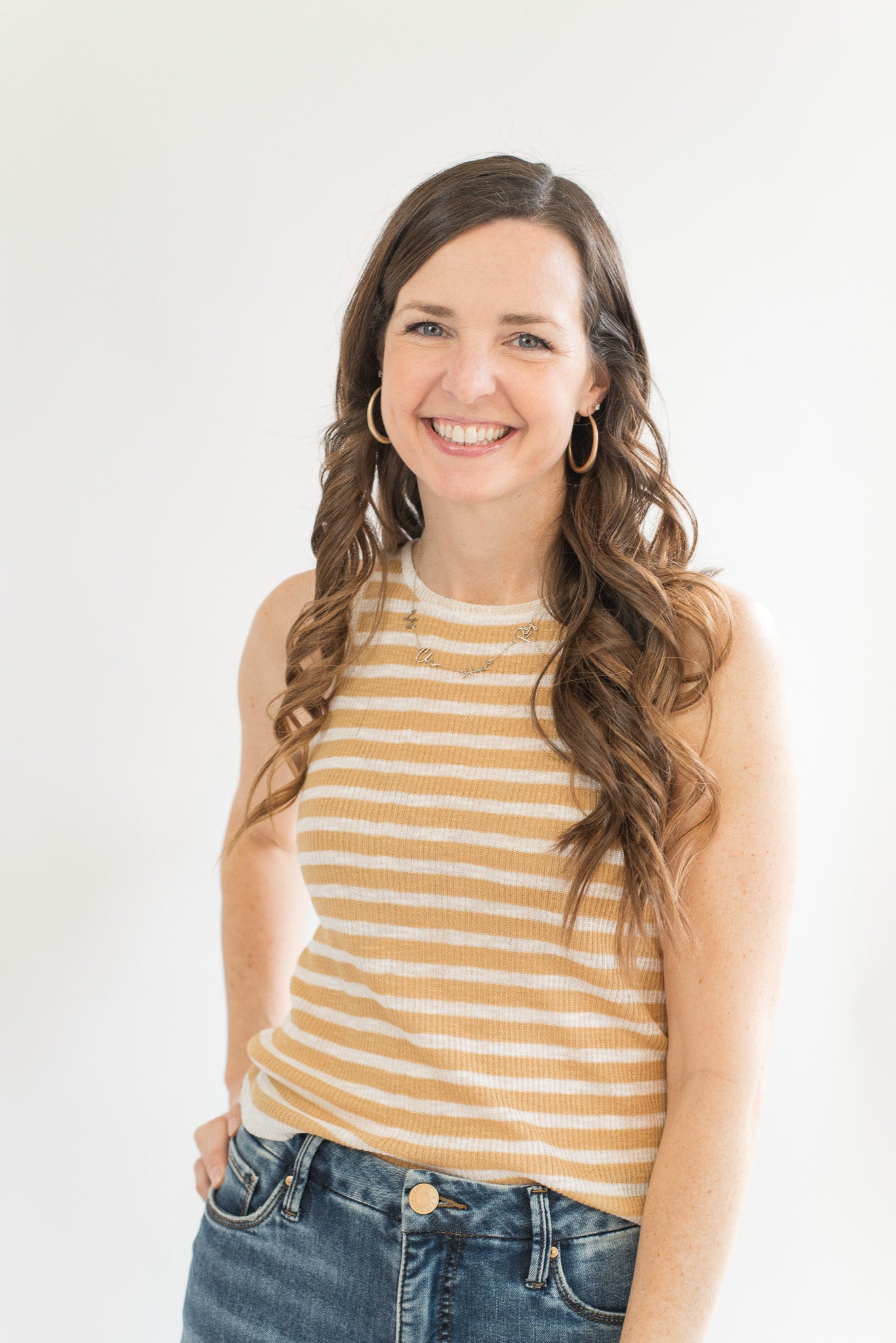 Ribbed Striped Tank