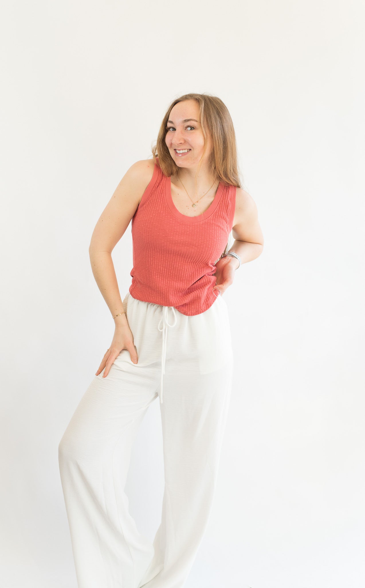 Suki Scoop Neck Rib Tank