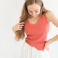 Suki Scoop Neck Rib Tank