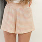 Iris Striped Smocked Short