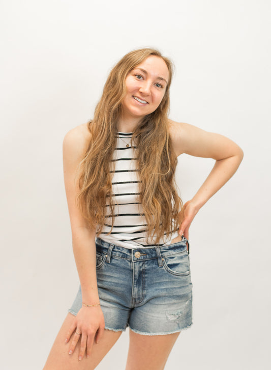 Ribbed Racer Tank