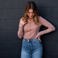 Bittersweet Seamed Funnel Neck Long Sleeve - Lulie