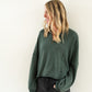 Ada Cozy Half Zip- Midnight Emerald - Lulie