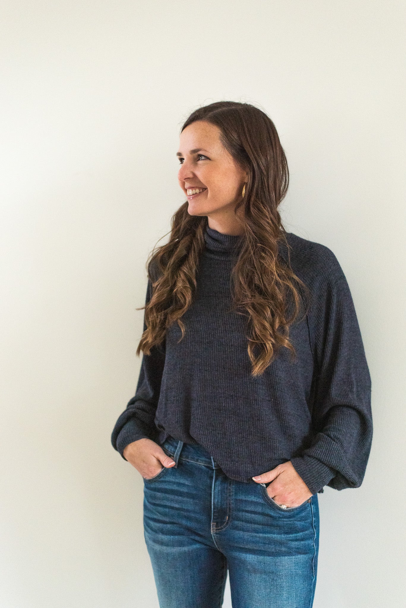 More Love Marled Rib Turtleneck - Lulie