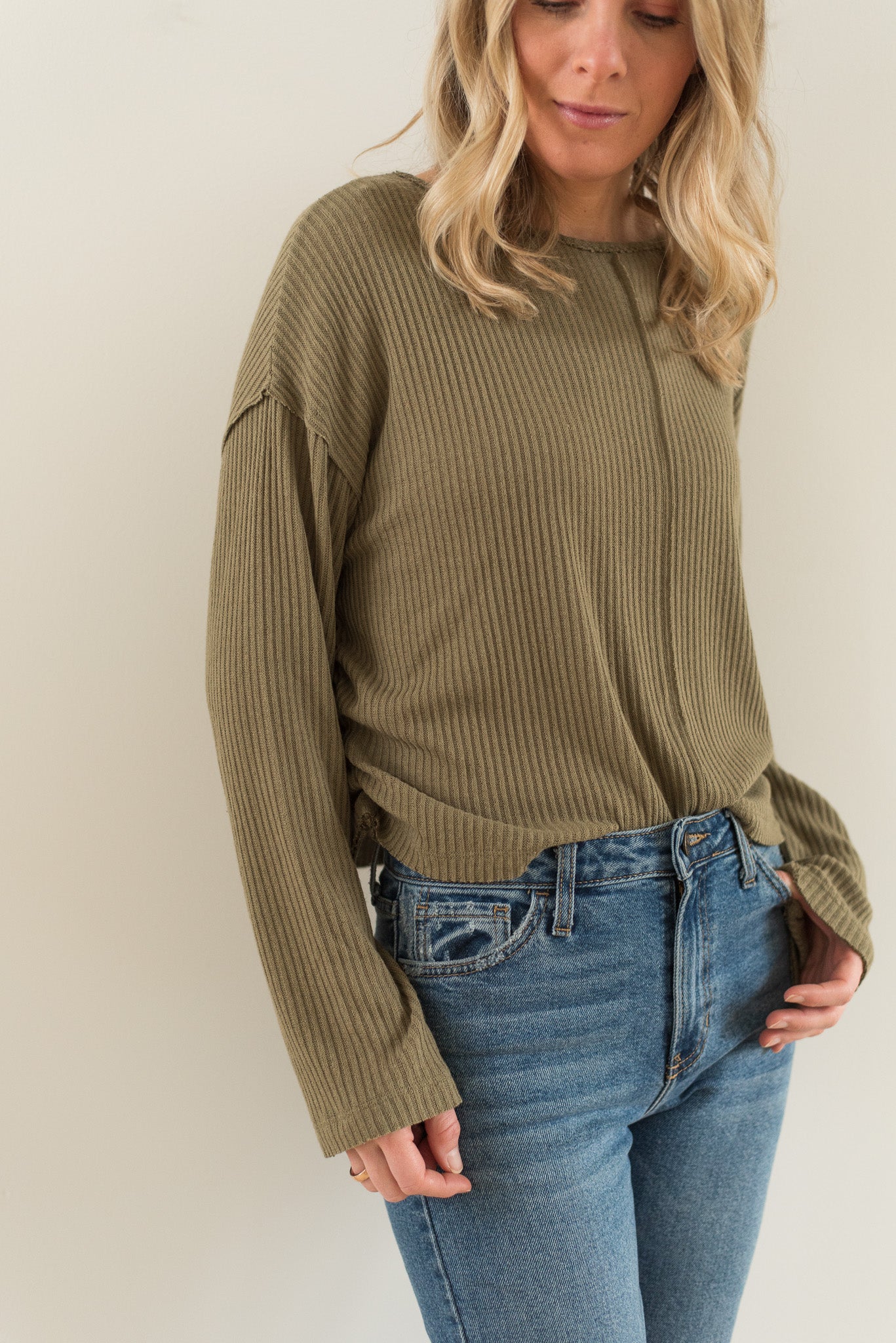 Get It Right Textured Long Sleeve - Lulie