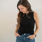 Player Fitted Racerback- Black - Lulie