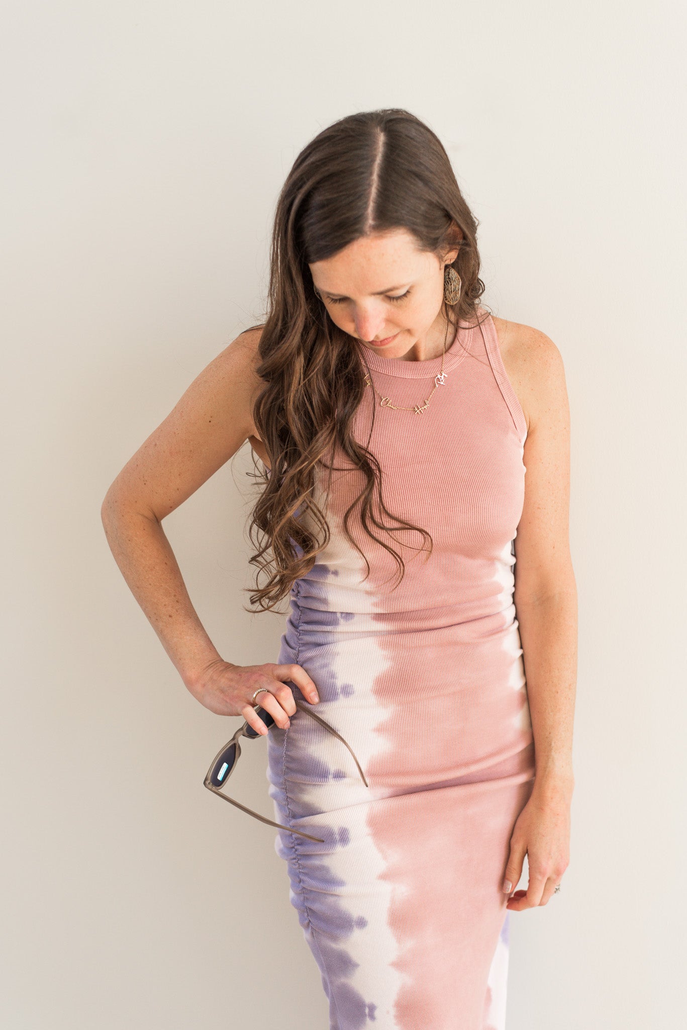 Tango Ruched Side Dyed Dress