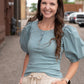 Poplin Sleeve Henley