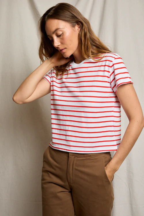 Everett Jersey Striped Short Sleeve Tee