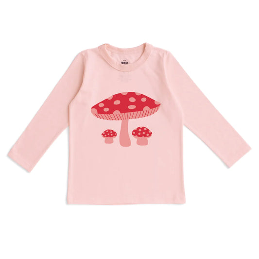 Long Sleeve Graphic Tee- Toadstools