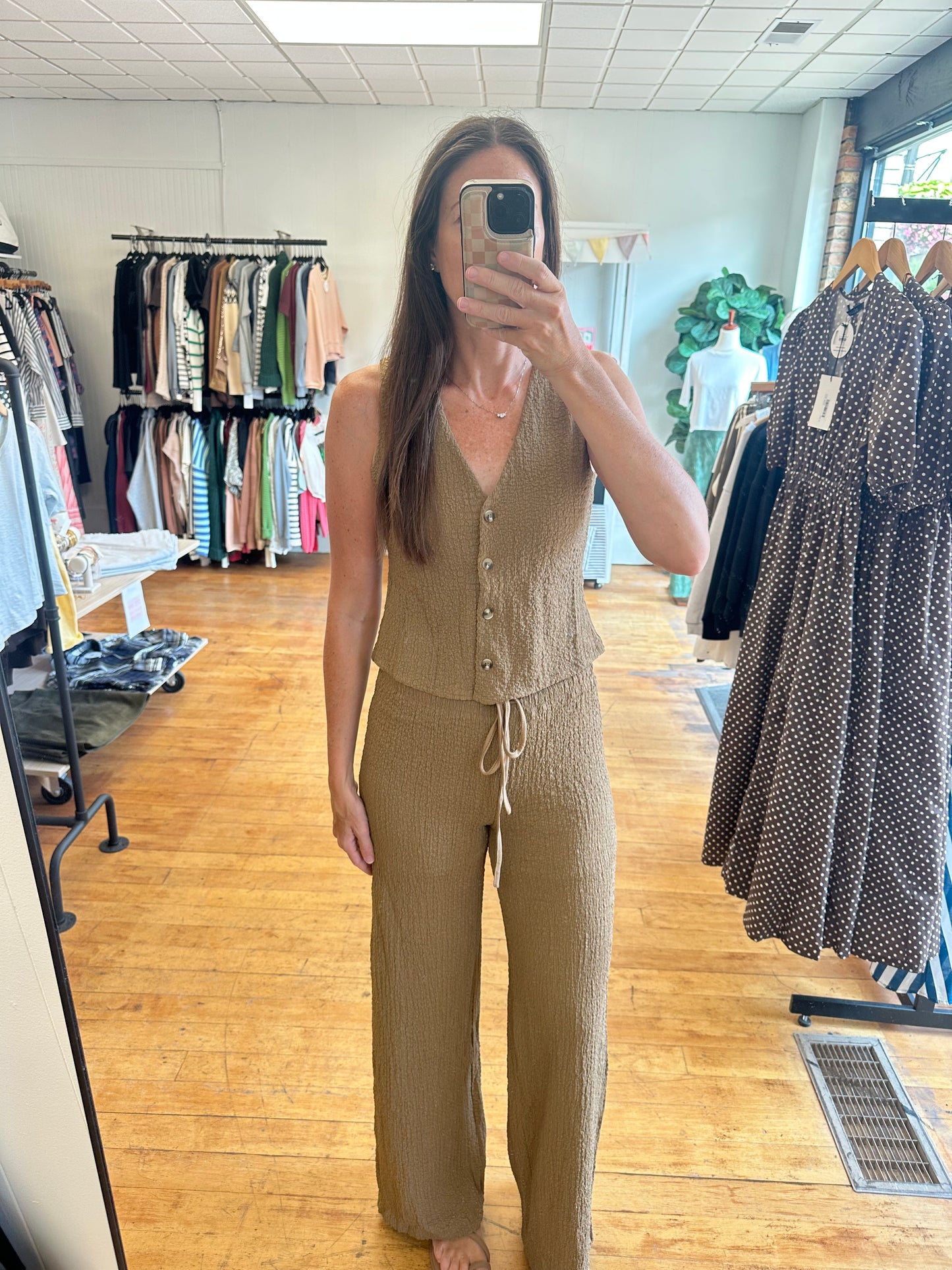 Bolonia Vest- Mocha