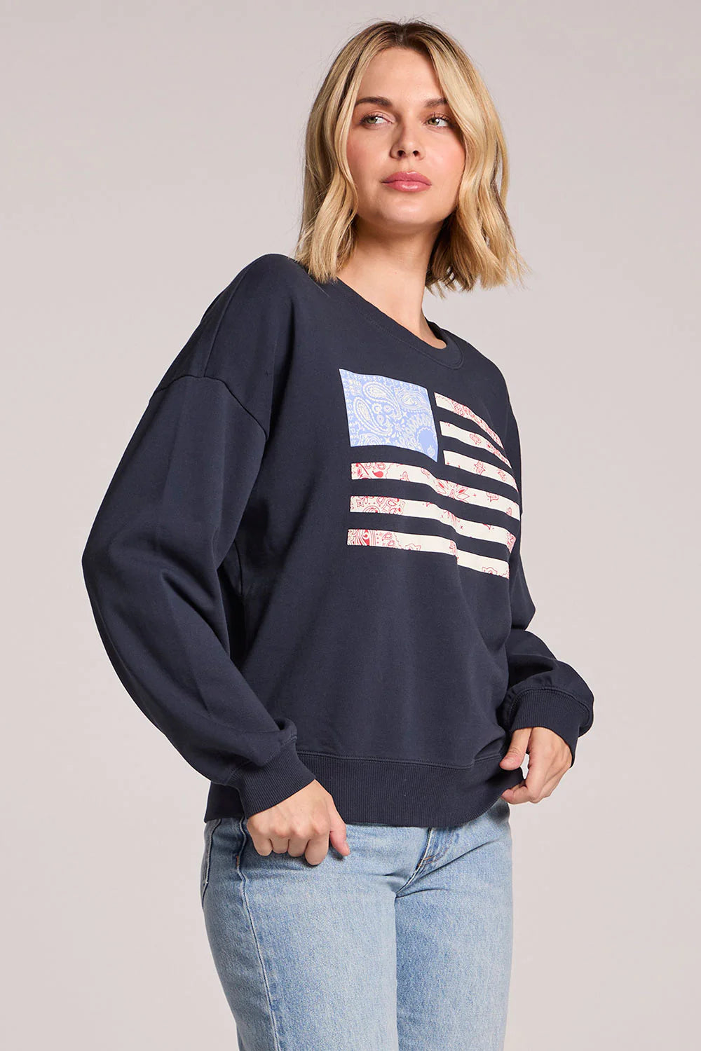 Flag Adornment Long Sleeve