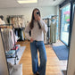 Boxy Snap Front Henley