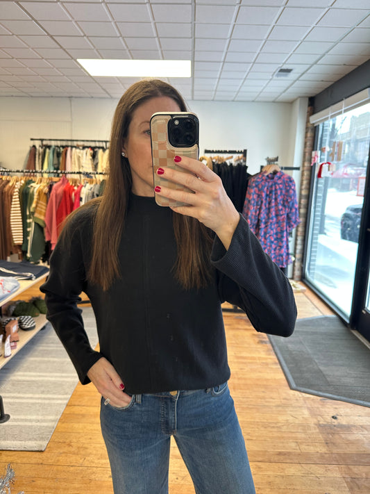 Sielo Cozy Seamed Mock Neck